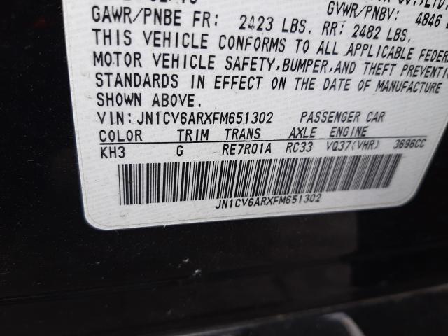 2015 INFINITI Q40 JN1CV6ARXFM651302