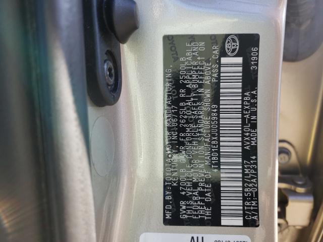 2018 TOYOTA AVALON HYB 4T1BD1EBXJU059849