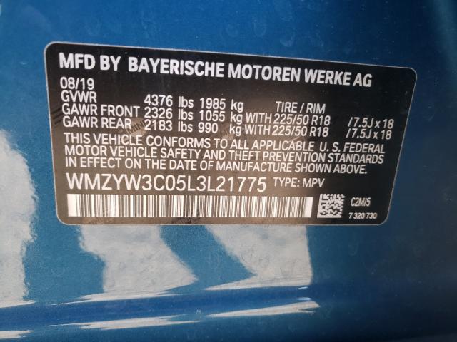 2020 MINI COOPER COU WMZYW3C05L3L21775