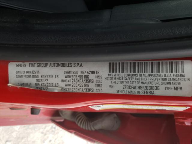 2015 FIAT 500L LOUNG ZFBCFACH5FZ031836