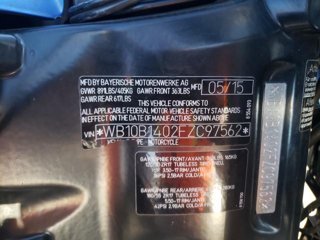 2015 BMW F800 R WB10B1402FZC97562