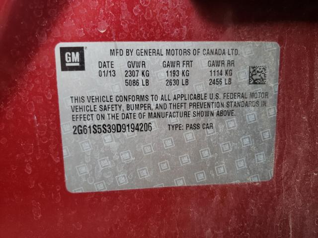 2013 CADILLAC XTS PREMIU 2G61S5S39D9194206