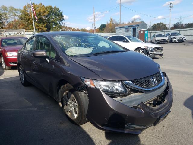 Salvage cars for sale from Copart Billerica, MA: 2015 Honda Civic LX