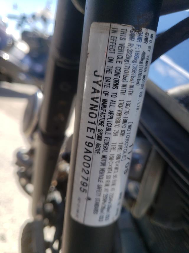 2009 YAMAHA XVS950 A JYAVN01E19A002795
