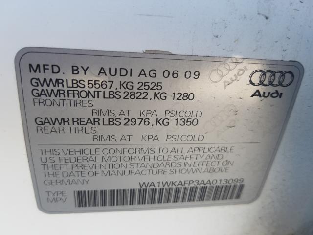 2010 AUDI Q5 PRESTIG WA1WKAFP3AA013099