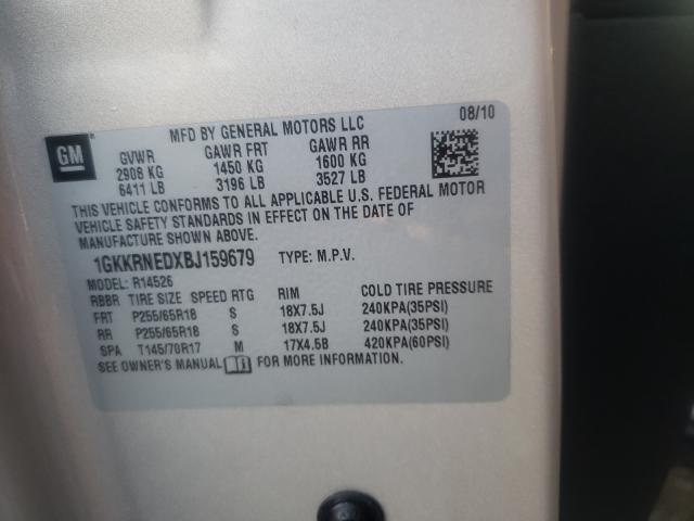 2011 GMC ACADIA 1GKKRNEDXBJ159679