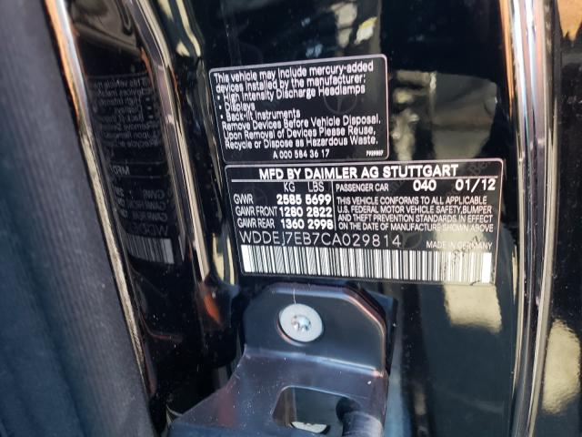 2012 MERCEDES-BENZ CL 63 AMG WDDEJ7EB7CA029814