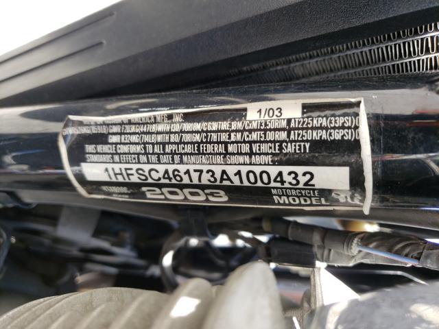 2003 HONDA VTX1800 C 1HFSC46173A100432