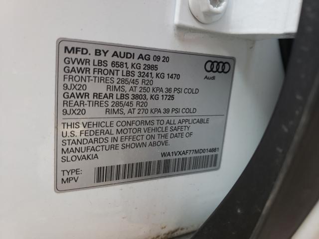 VIN WA1VXAF77MD014661 2021 Audi Q7, Prestige no.10