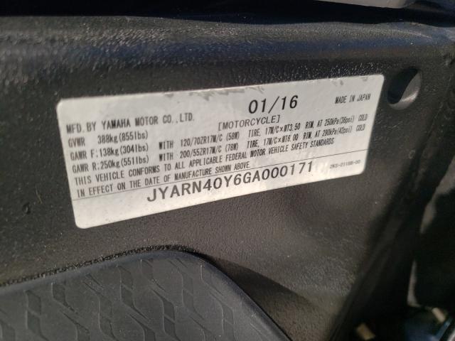 2016 YAMAHA YZFR1M C JYARN40Y6GA000171