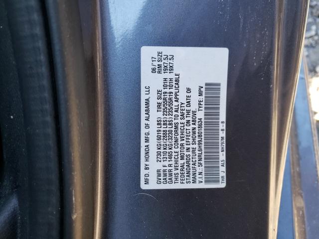 2018 HONDA ODYSSEY EL - 5FNRL6H99JB018634