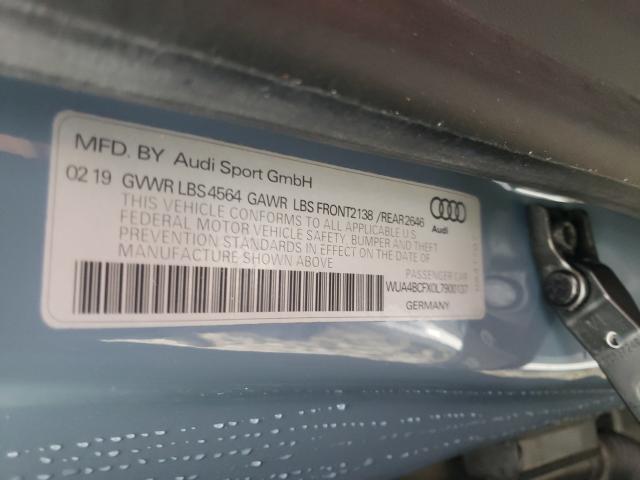 2020 AUDI R8 WUA4BCFX0L7900137