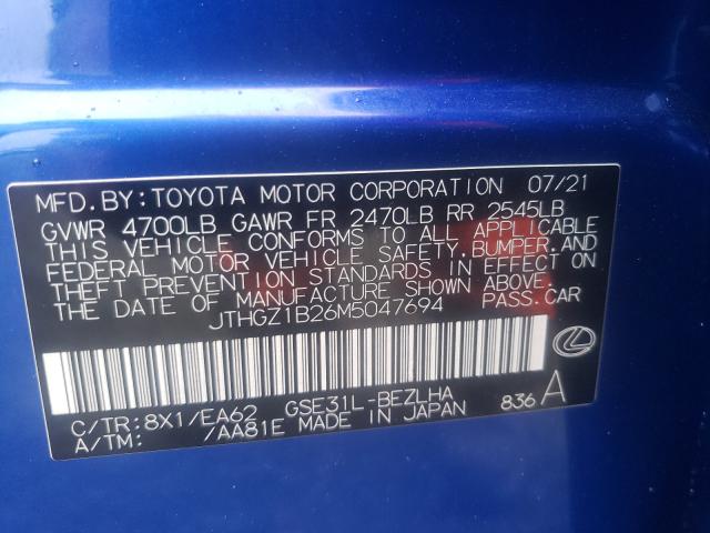 2021 LEXUS IS 350 F-S JTHGZ1B26M5047694