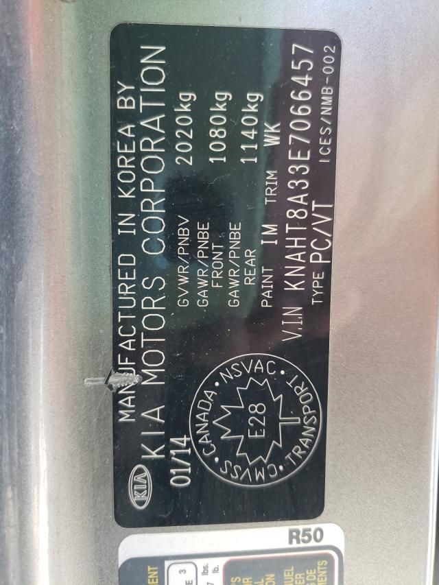 2014 KIA RONDO KNAHT8A33E7066457