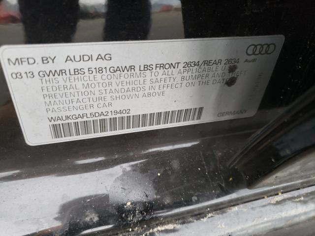 2013 AUDI S4 PRESTIG WAUKGAFL5DA219402