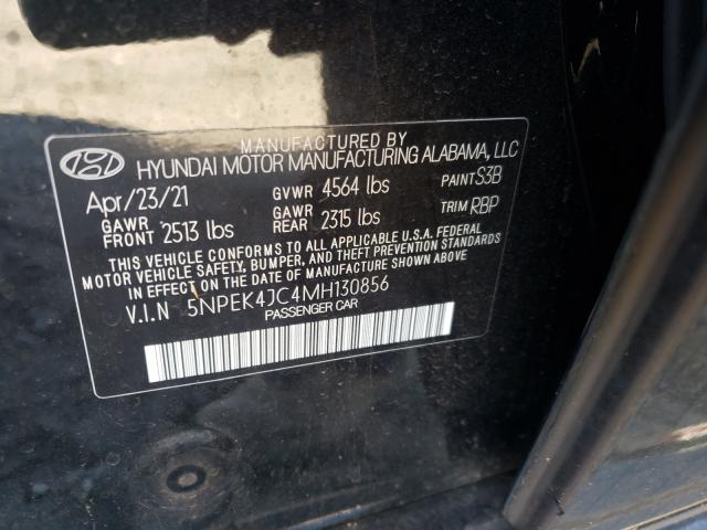 2021 HYUNDAI SONATA N L 5NPEK4JC4MH130856