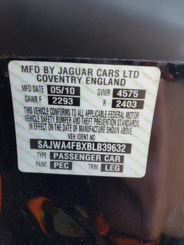 2011 JAGUAR XK SAJWA4FBXBLB39632