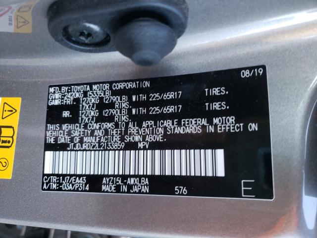 2020 LEXUS NX 300H JTJDJRDZ2L2133859