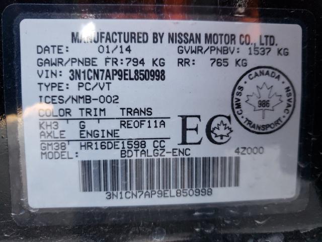 2014 ACURA 1.6EL SPRT 3N1CN7AP9EL850998