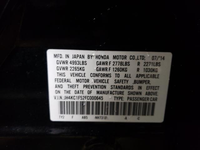 2015 ACURA RLX TECH JH4KC1F52FC000645