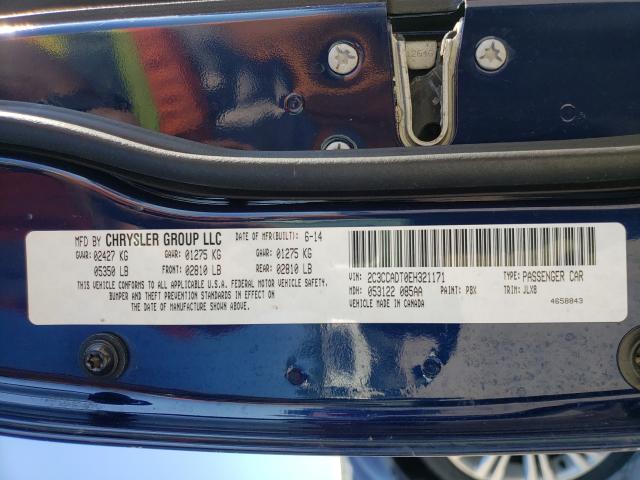2014 CHRYSLER 300C VARVA 2C3CCADT0EH321171