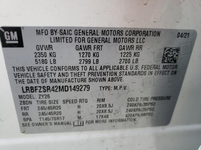 2021 BUICK ENVISION A LRBFZSR42MD149279