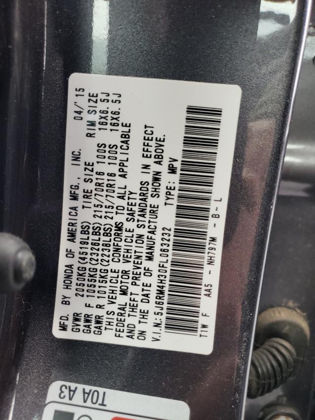 2015 HONDA CR-V LX 5J6RM4H30FL063232
