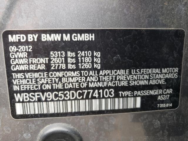 2013 BMW M5 WBSFV9C53DC774103