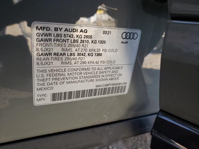 2021 AUDI SQ5 PRESTI WA1C4BFY3M2081204