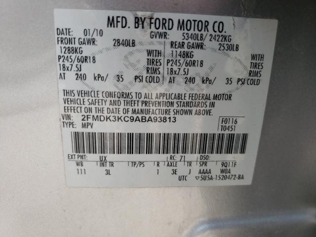 2010 FORD EDGE LIMIT 2FMDK3KC9ABA93813
