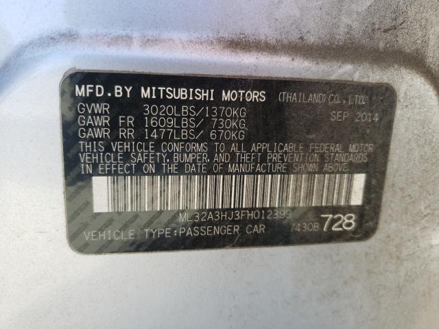 2015 MITSUBISHI MIRAGE DE ML32A3HJ3FH012399