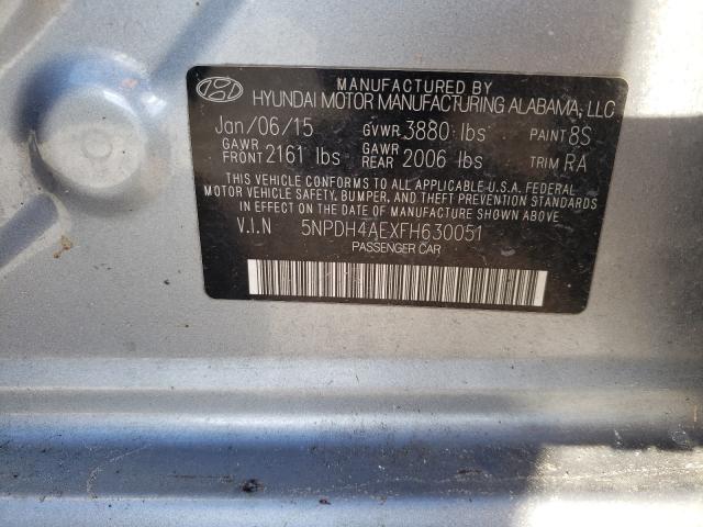 2015 HYUNDAI ELANTRA SE #1465725524