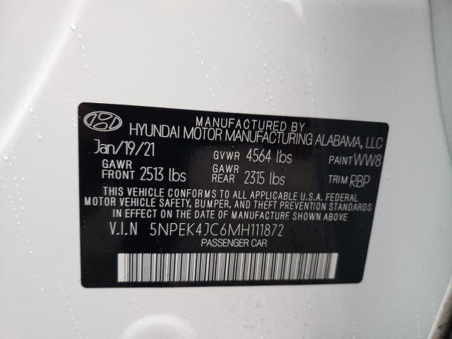 2021 HYUNDAI SONATA N L 5NPEK4JC6MH111872