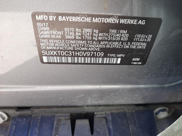 2017 BMW X5 XDR40E 5UXKT0C31H0V97109