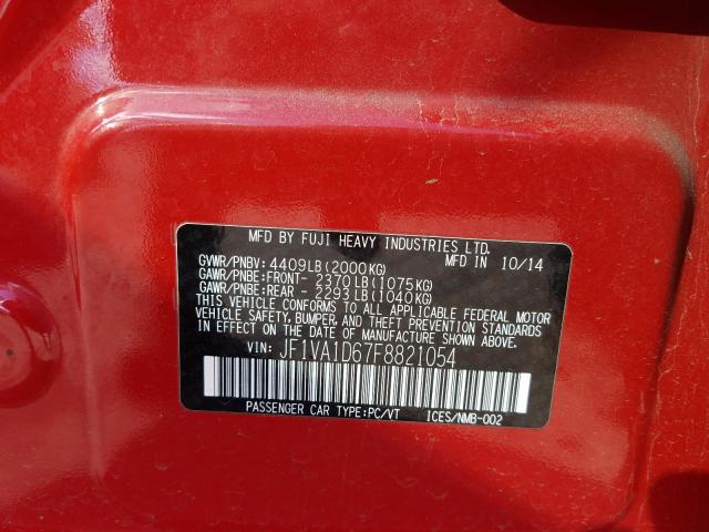 2015 SUBARU WRX PREMIU JF1VA1D67F8821054