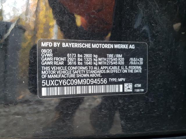 2021 BMW X6 XDRIVE4 5UXCY6C09M9D94556