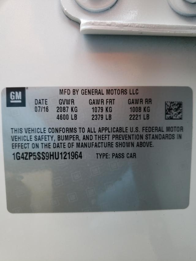 2017 BUICK LACROSSE E 1G4ZP5SS9HU121964