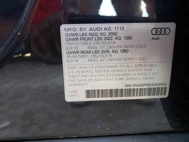 2014 AUDI Q5 PRESTIG WA1WGAFP6EA064958