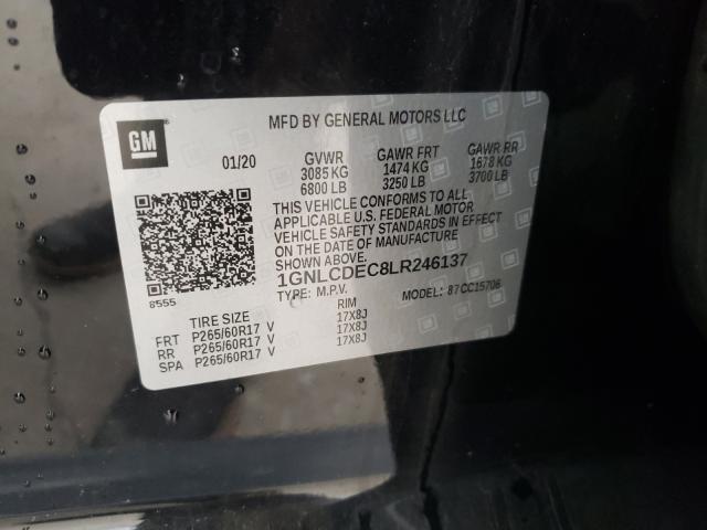 2020 CHEVROLET TAHOE POLI 1GNLCDEC8LR246137