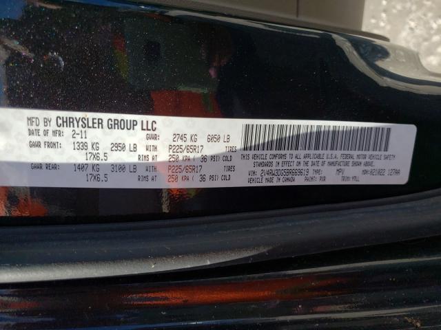 2011 VOLKSWAGEN ROUTAN SE 2V4RW3DG5BR669619