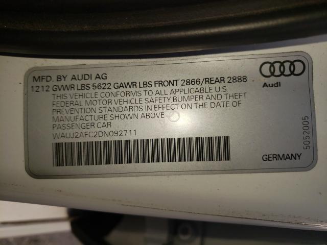2013 AUDI S6 WAUJ2AFC2DN092711