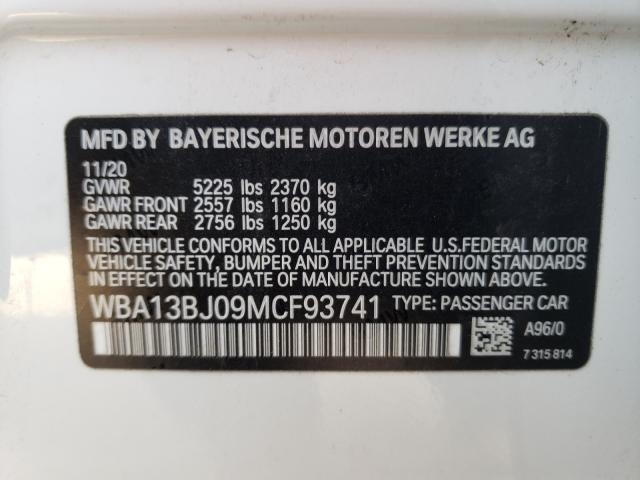 2021 BMW 530 XI WBA13BJ09MCF93741
