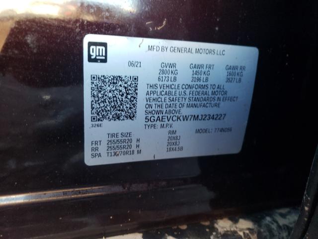 2021 BUICK ENCLAVE AV 5GAEVCKW7MJ234227