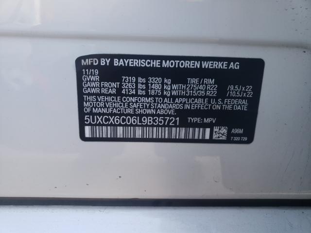 2020 BMW X7 M50I 5UXCX6C06L9B35721