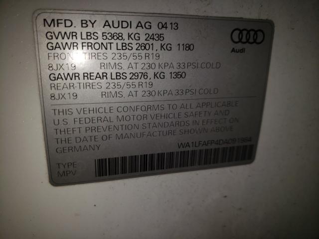 VIN WA1LFAFP4DA091984 2013 Audi Q5, Premium Plus no.10