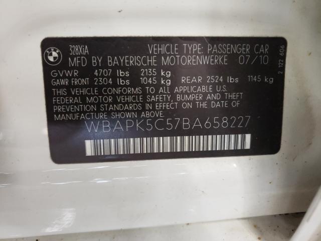 2011 BMW 328 WBAPK5C57BA658227