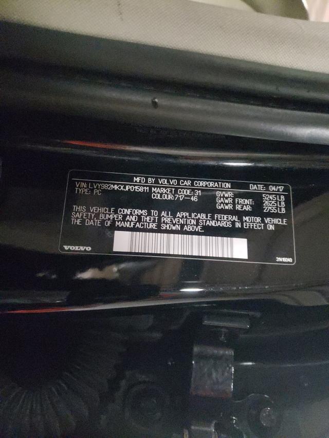 2018 VOLVO S90 T5 MOM LVY982MKXJP015811
