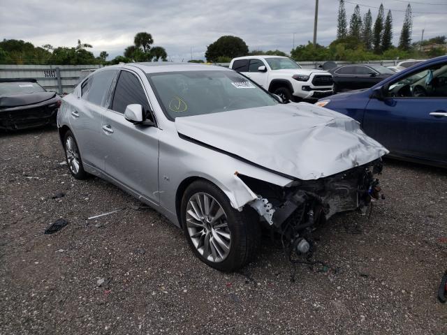 Salvage cars for sale at Miami, FL auction: 2020 Infiniti Q50 Pure