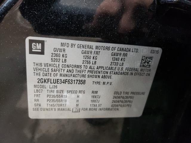 2015 GMC TERRAIN DE 2GKFLUE34F6317358