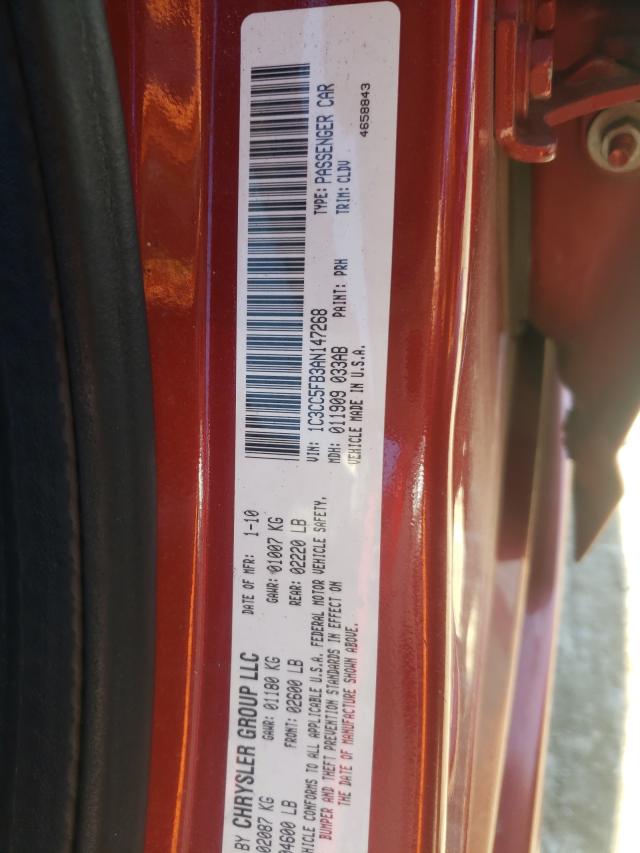 2010 CHRYSLER SEBRING LI 1C3CC5FB3AN147268
